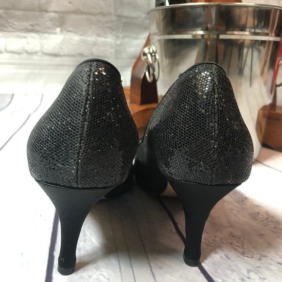 Caparros Black Sparkly Shoes, Size 10B - Picture 4 of 5